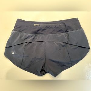 Size 2 regular Navy Blue girls Lululemon shorts.